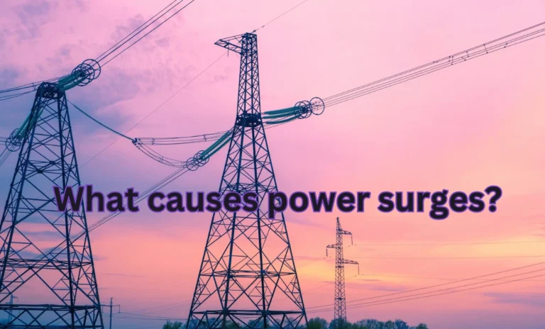 What causes power surges?