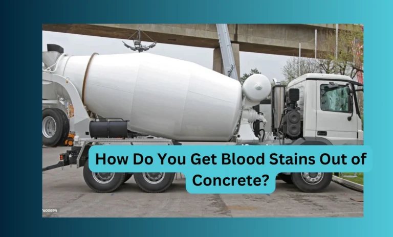 How Do You Get Blood Stains Out of Concrete?