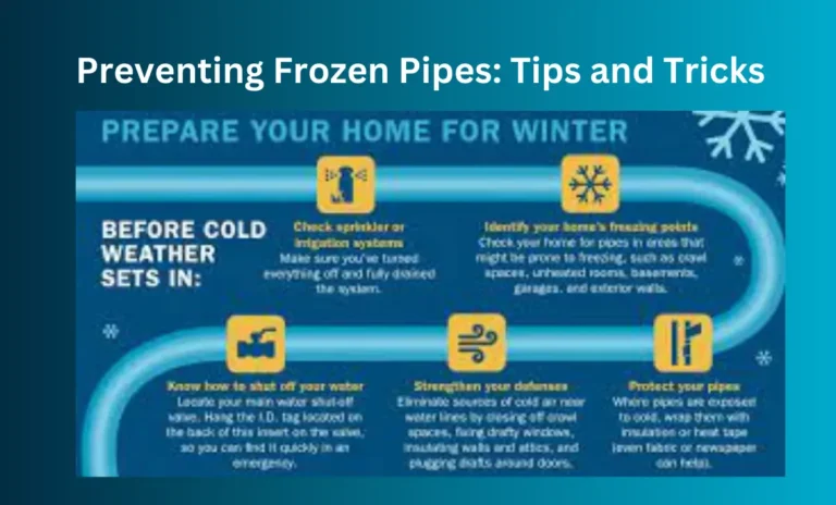 Preventing Frozen Pipes: Tips and Tricks