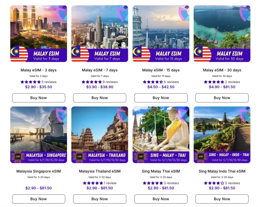 Best eSIM Providers in Malaysia