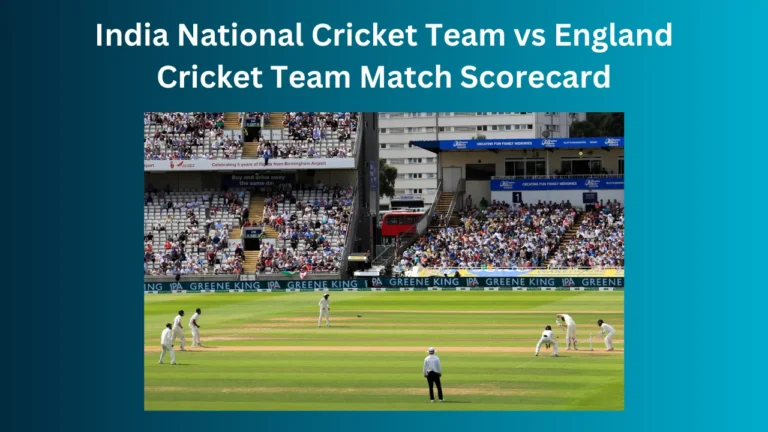 India National Cricket Team vs England Cricket Team Match Scorecard