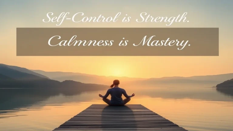 Self-Control is Strength. Calmness is Mastery. You - Tymoff