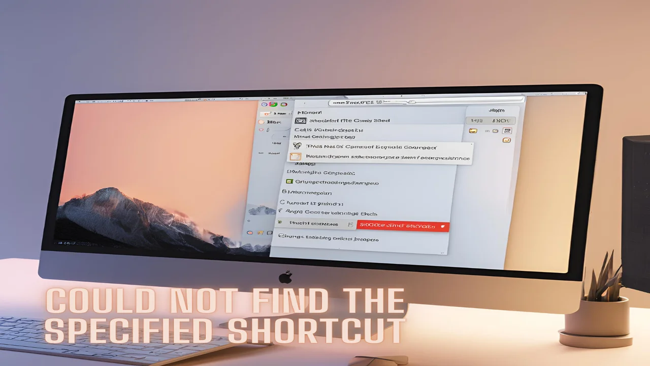 errordomain=nscocoaerrordomain&errormessage=could not find the specified shortcut.&errorcode=4