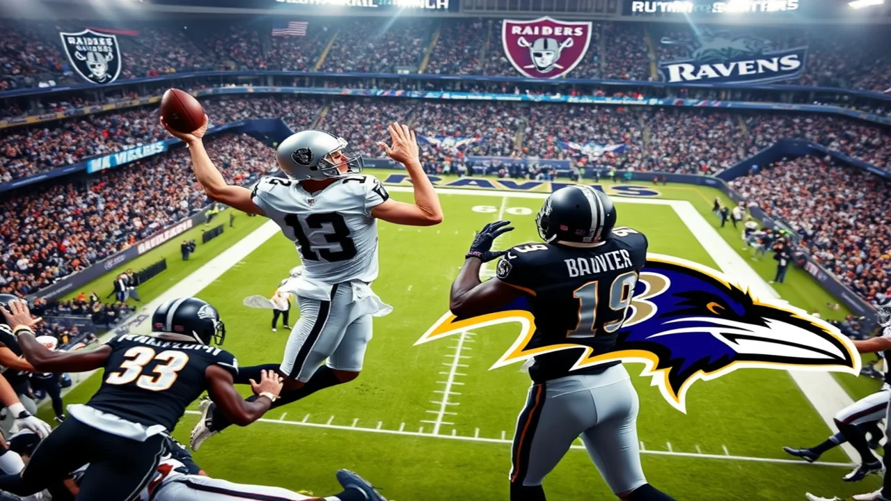 Las Vegas Raiders vs Baltimore Ravens Match Player Stats