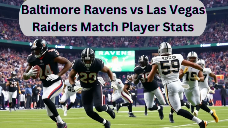 Baltimore Ravens vs Las Vegas Raiders Match Player Stats