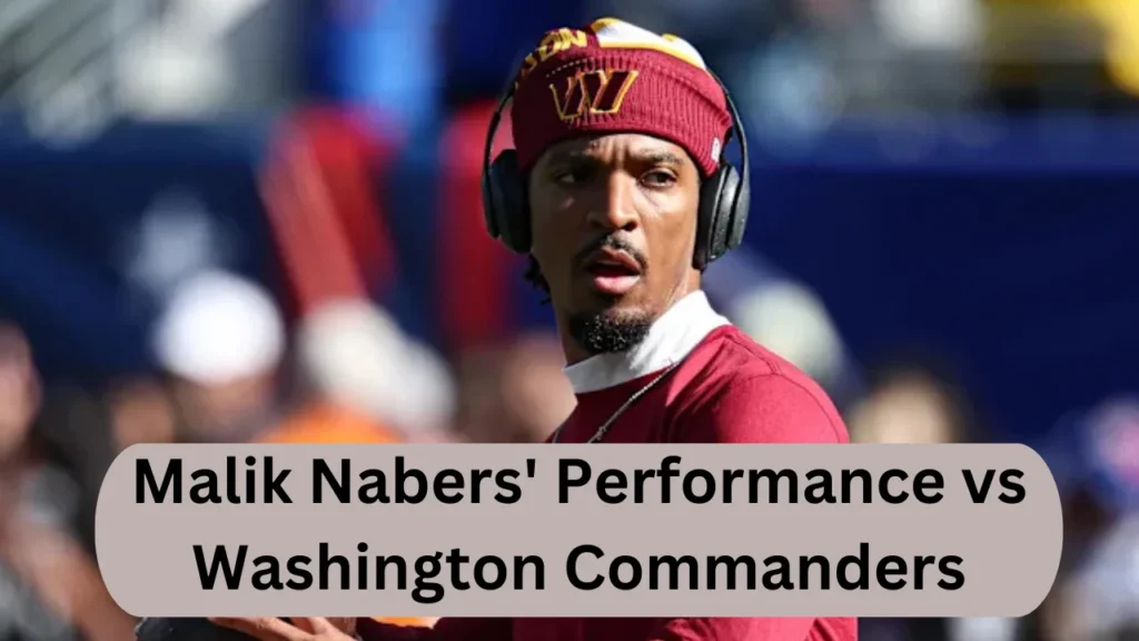 Malik Nabers' Performance vs Washington Commanders